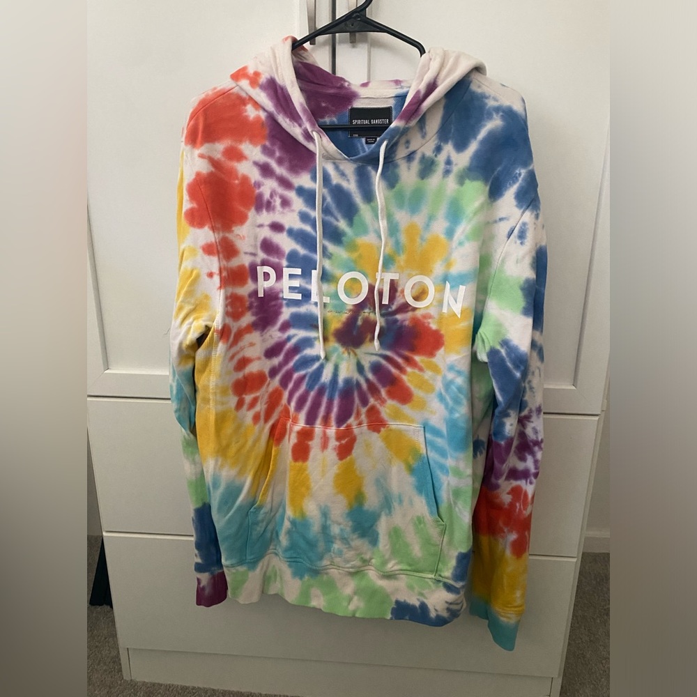 Spiritual Gangster X Peloton tie die relaxed fit hoodie
